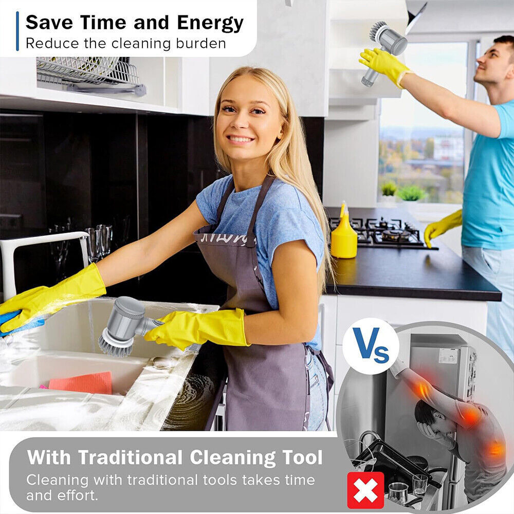 Electric Spin Scrubber- Deep Clean Brush