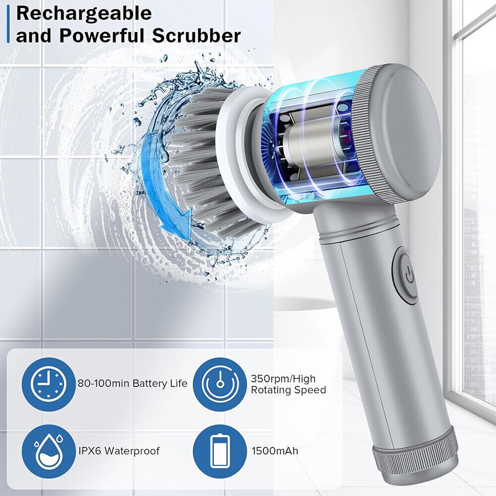 Electric Spin Scrubber- Deep Clean Brush