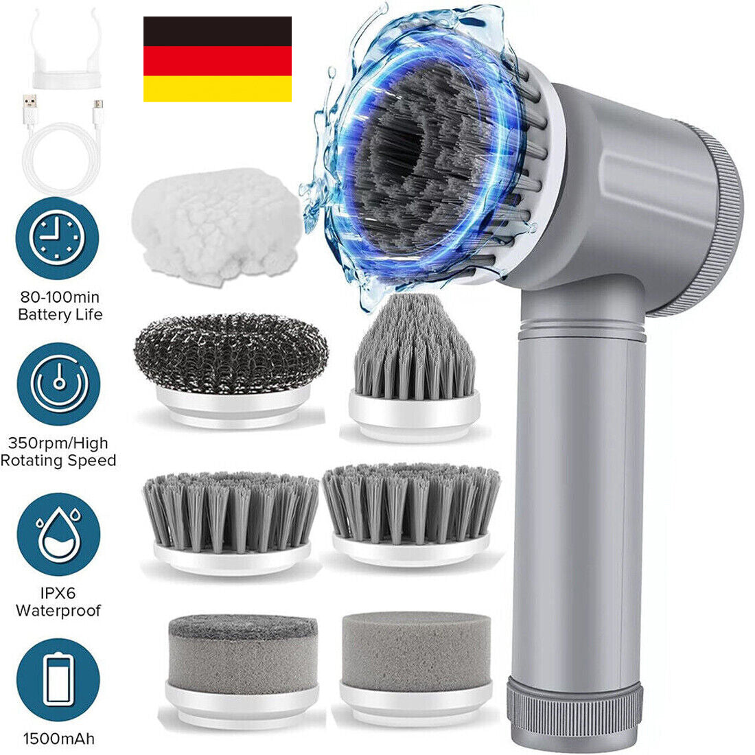 Electric Spin Scrubber- Deep Clean Brush